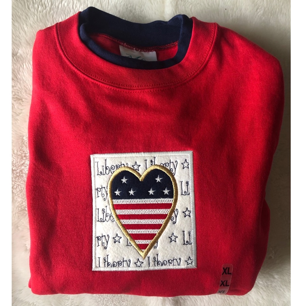 Vintage Deadstock Red & Blue Graphic Sweatshirt